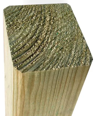 Produktbild von WOODTEX | 2,40 m | Kiefer 240 cm Zaunbohlenpfosten, Kesseldruckimprägnierung KDI, Konstruktionsholz, gehobelt, beständig gegen Schimmel und Pilze, gute statische Eigenschaften