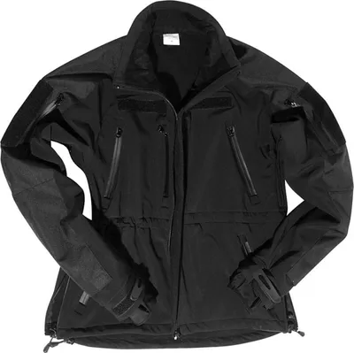 Productafbeelding van Softshell jas MIL-TEC, kleur zwart, maat L