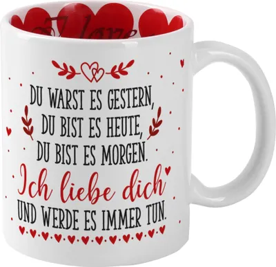 Produktbild von Tasse mit Motiv zum Valentinstag (Ich liebe dich)