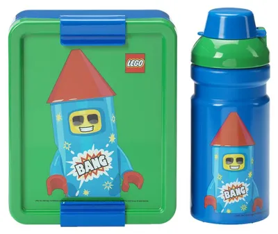Produktbild von LEGO Trinkflasche + Brotdose LUNCH SET FIREWORK GUY