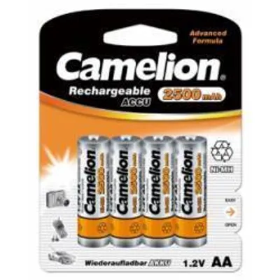 Obrázek produktu pro Nabíjecí AA tužkové baterie HR6 2500mAh 4ks v balení - Camelion originál