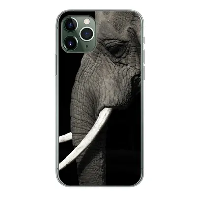 Produktbild von MuchoWow® Handyhülle Schutzhülle Hülle für iPhone 11 Pro Elefant - Tier - Stoßzahn Silikon Softcase Handy Hülle - Handy