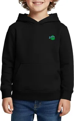 Produktbild von Spreadshirt TMNT Leonardo Stick Kinder Premium Hoodie, 98/104 (2 Jahre), Schwarz