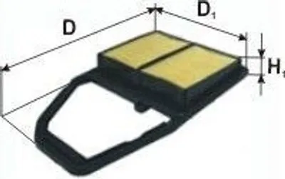 Produktbild von Luftfilter PZL Filters WA59345 passend für PEUGEOT 2008 Kombi (CU) Filtereinsatz