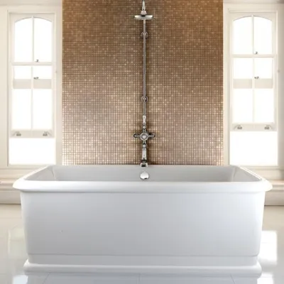 Immagine prodotto di Casa Padrino vasca da bagno rettangolare freestanding 180 x 85 x 63 cm BLon - Vasca da bagno freestanding retro antico
