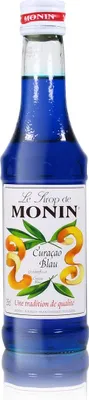 Image de Sirop de Curaçao bleu Monin, bouteille de 250 ml - pour les cocktails, le café ou la cuisine