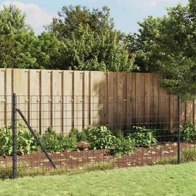 Produktbild von Maschendrahtzaun mit Bodenhülsen Anthrazit 1x25 m