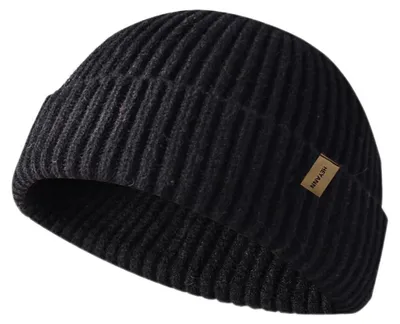 Zdjęcie produktu dla Czapka męska/damska, wełniana, typu beanie, uniwersalny rozmiar, kolor: czarny