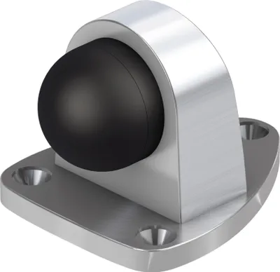 Produktbild von BASI - Boden-Türstopper - TS 22 - Edelstahl Optik - 7704-0022