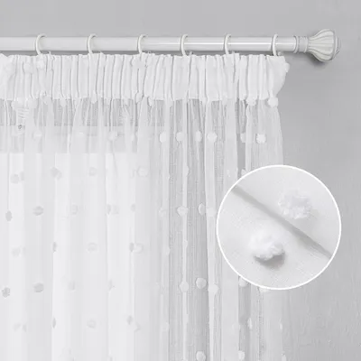Immagine prodotto di TENDAGGI Con passamaneria - Per cameretta - Bambine - Trasparenti - Decorazione per soggiorno - Bellissimi ricami - Set di 2