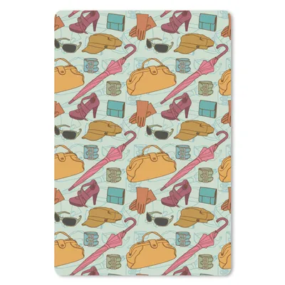 Produktbild von MuchoWow® Mauspad Mousepad Kleidung - Regenschirm - Jahreszeiten - Design 18x27 cm - Mousepads - Maus Mat - Pad - Mausunterlage