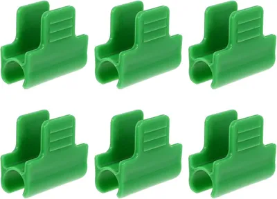Produktbild von 40 Kunststoffclips für Gewächshausfolien, 11 mm, rutschfest und mit Karabiner zur Folienbefestigung und zum Gartenschutz
