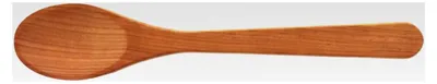Produktbild von Ovaler Servierlöffel aus Kirschholz, 32 cm, aus Europa, hitzebeständig, kratzerfrei, antibakterieller Rührlöffel, ohne Plastik im Essen, robuster Gemüselöffel