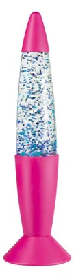 Produktbild von TIP LED Tischleuchte Glitterleuchte Mood Pink Multicolor Lavalampe für 3 x AA Batterie mit Schalter