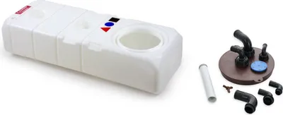 Produktbild von Abwassertank 78 Liter mit Abwasser Verschluss, Kunststoff, weiß, 80 x 36 x 30,5 cm, Wassertank, Nuova Rade