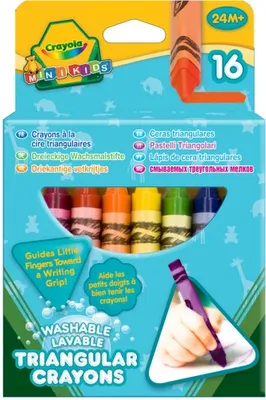Produktbild von Crayola dreieckige Wachsmalstifte, 16