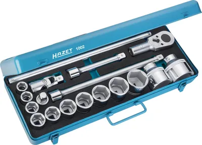 Imagen del producto de Conjunto de llaves de vaso Hazet de 6 puntos, modelo 1002