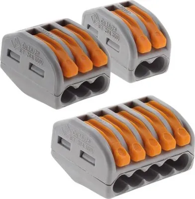 Produktbild von Wago-Klemmen Sortiment 5x2e 10x3e 5x5e Beutel mit 20 - Hbf