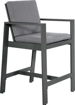 Zdjęcie produktu dla Stołek barowy - 63x72x111 cm - Aluminium - Kolor antracytowy