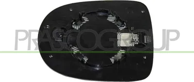 Produktbild von PRASCO Spiegelglas Außenspiegel Links für RENAULT Clio III Schrägheck (BR0/1, CR0/1) Beheizbar Asphärisch RN3277514