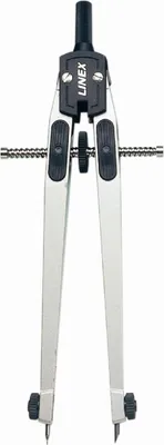 Produktbild von Schnellverstellzirkel 17cm + Minen silber Packung mit 5 Stück