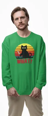 Produktbild von D&B Design Uni Pullover SWEB00006 What Grün-Größe L