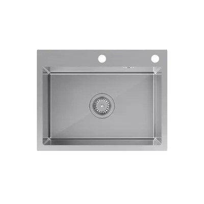 Produktbild von VBChome Spülbecken 58 x 45 x 20 cm Gebürsteter Edelstahl Hochwertiger – Zeitloses Design für Jede Küche