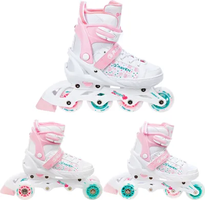Produktbild von 3in1 Inlineskates/Triskates/Rollschuhe Raven Rosi verstellbar 28-32