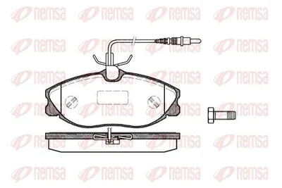 Produktbild von REMSA Bremsbeläge Satz Vorne Bremsklötze passend für PEUGEOT 306 Schrägheck (7A, 7C, N3, N5) 0604.04