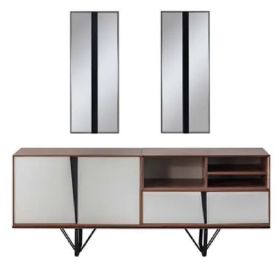 Produktbild von Garnitur Esszimmer Esstisch Anrichte Esszimmertisch Braun Set 2tlg