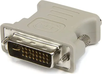 Produktbild von adaptare 20108 Adapter DVI-I-Stecker 24+5 Polig auf VGA-Buchse grau