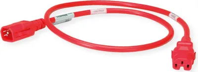 Produktbild von BACHMANN TwyLock C14-C15 1.0m red 10A, beidseitig verriegelnd