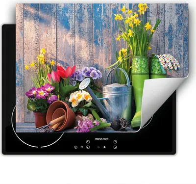 Immagine prodotto di DarHaus piastra di copertura 80x52 cm tappetino antiscivolo arrotolabile, giardino - legno