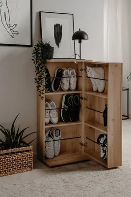 Produktbild von Schuhschrank >Satos< in Nachbildung Artisan Oak - 50x105x34cm (BxHxT)