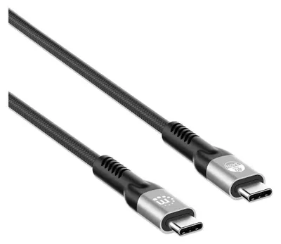 Obrázek produktu pro Manhattan 356381, 2 m, USB C, USB C, USB4 Gen 3x2, 40 Gbit/s, Černá
