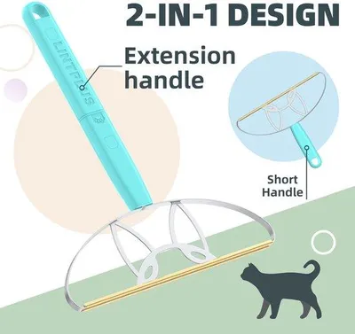 Produktbild von Haarentferner – Verstellbar, 2-fach effektiver – Für Teppiche und Möbel – Entfernt mühelos Tierhaare!