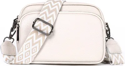 Mofut Umhängetasche Damen Handy Umhängetasche Echtes Leder Crossbody Bag Damen Handytasche, Umhängetasche Damen Klein Taschen mit Breitem Schultergurt u 3 fächern