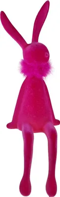 Produktbild von Werner Voß GmbH Hase mit Federboa magenta 17x18x56 cm