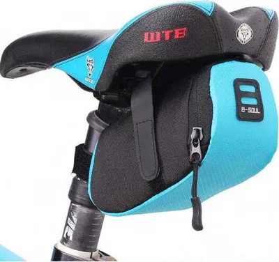 Produktbild von Fahrrad Sattel Tasche Halterung Befestigung wasserfest in Blau