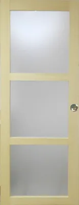 Immagine prodotto di Porta scorrevole in legno Ayous con vetro H204 x L83 cm, Coquilles Gd Menuiseries