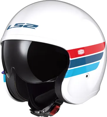 Produktbild von Ls2 Of599 Spitfire Ii Retro Jethelm Weiß M Weiß M