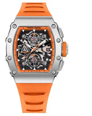 Zdjęcie produktu dla Zegarek męski Pagani Design Fusc, chronograf, pomarańczowy / srebrny