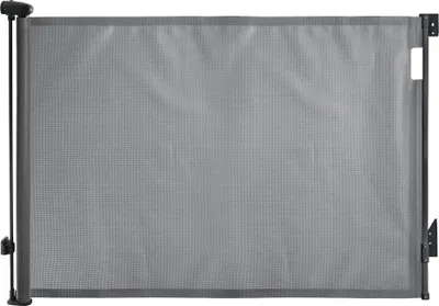 Produktbild von Treppenschutzgitter bis 140cm grau, Ausziehbares Babyschutzgitter, Türschutzgitter