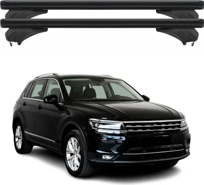 Produktbild von Menabo Dachträger Grundtäger für VW Tiguan Cross 2014-2024 Aluminium Schwarz 2x