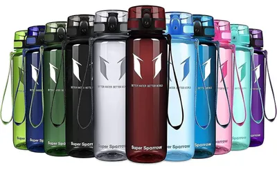 Immagine prodotto di Borraccia in Tritan, capacità 750 ml, colore rosso intenso, priva di BPA