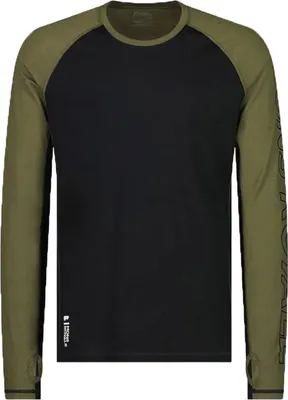 Produktbild von Mons Royale Herren Longsleeve Temple Tech LS, Größe:M, Farben:dark olive / black