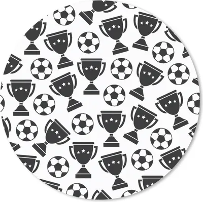 Produktbild von MuchoWow® Mauspad Mousepad Muster - Fußball - Pokal - Jungen - Kinder - Kind 50x50 cm - Mousepads - Maus Mat - Pad - Mausunterlage - Vinyl