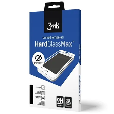 Produktbild von 3mk Displayschutz Gehärtetes Glas 3mk HardGlass Max Privacy iPhone 12 Pro Max schwarzer Rahmen