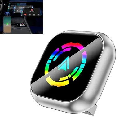 Produktbild von Kabelloser Carplay-Adapter, 2-in-1 Android-Auto/Carplay, Upgrade kabellos via USB/Typ-C, Plug-and-Play, kompatibel iOS10+,Android11+,Autos