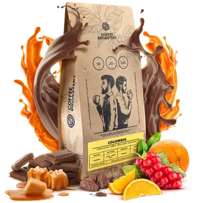 Produktbild von Coffee Broastery - Kaffeebohnen Colombia Medellin Spezialitätenkaffee 400g - Frisch Geröstet - 100% Arabica - Karamell, Schokolade - Ganze Bohnen